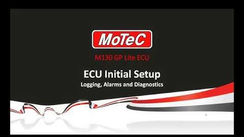 GP Lite   ECU Initial Setup  Logging Alarms & Diagnostics