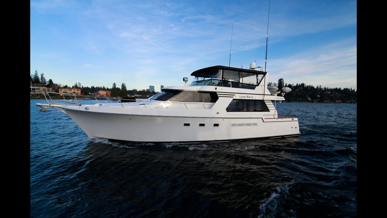 Tollycraft 55' Pilothouse.  Rare boat with Walk-Around side decks