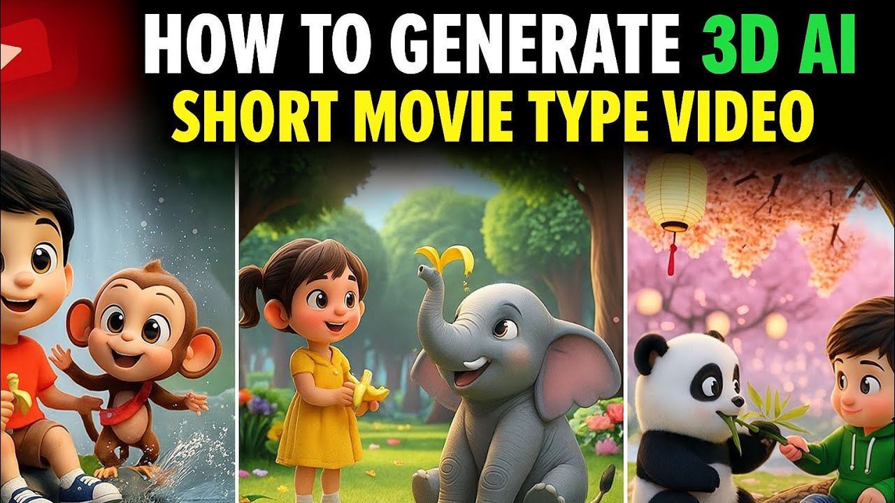 How to Generate 3D AI Short Movie | Create 3D Cartoon Story with AI ...