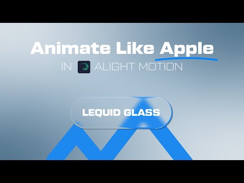Apple Style Glass Animation in Alight Motion | Alight Motion Tutorial