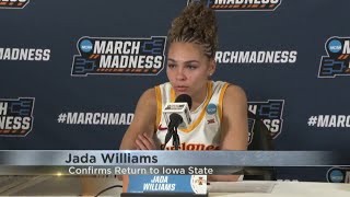 Thumbnail Isu guard Jada Williams enters transfer portal