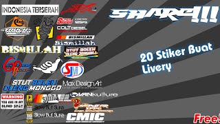 Share 20 Mentahan Stiker Buat Livery Truk