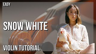 How to play Snow White by Laufey on Violin (Tutorial)