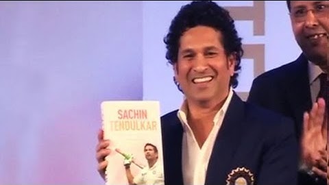 Sachin Tendulkar releases autobiography - Playing It My Way