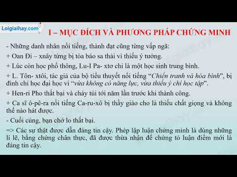 Video Soạn bài Tìm hiểu chung về phép lập luận chứng minh... - youtube