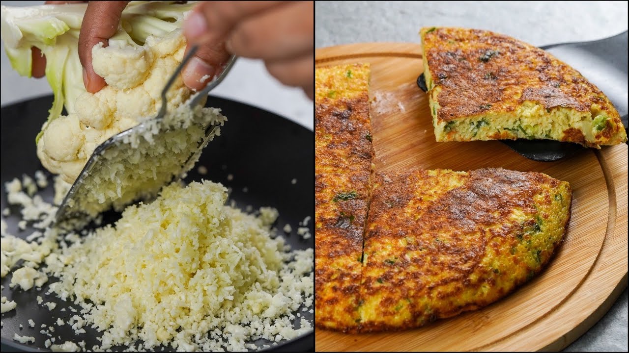Cauliflower Omelette Recipe Healthy & Delicious Breakfast Recipe