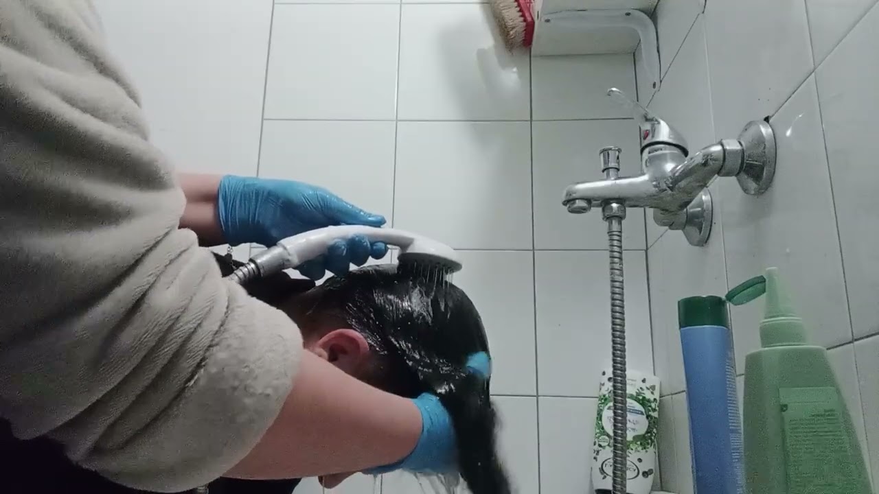 Lavaggio del colore - video con la mamma - shampoo rilassante #shampoo