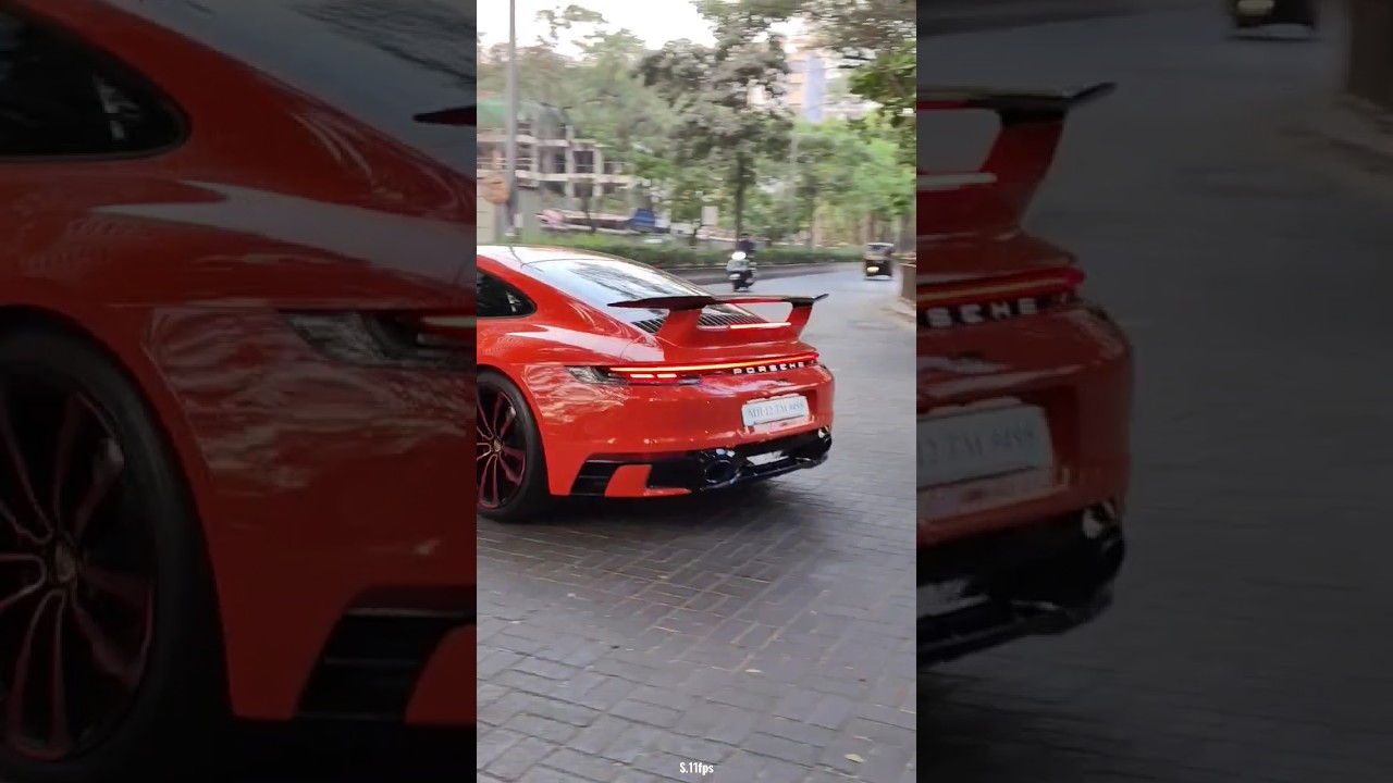 Porsche 911 Carrera S in Lava Orange w/Aero Kit ig-sumeet.11fps #pune #supercars #9495