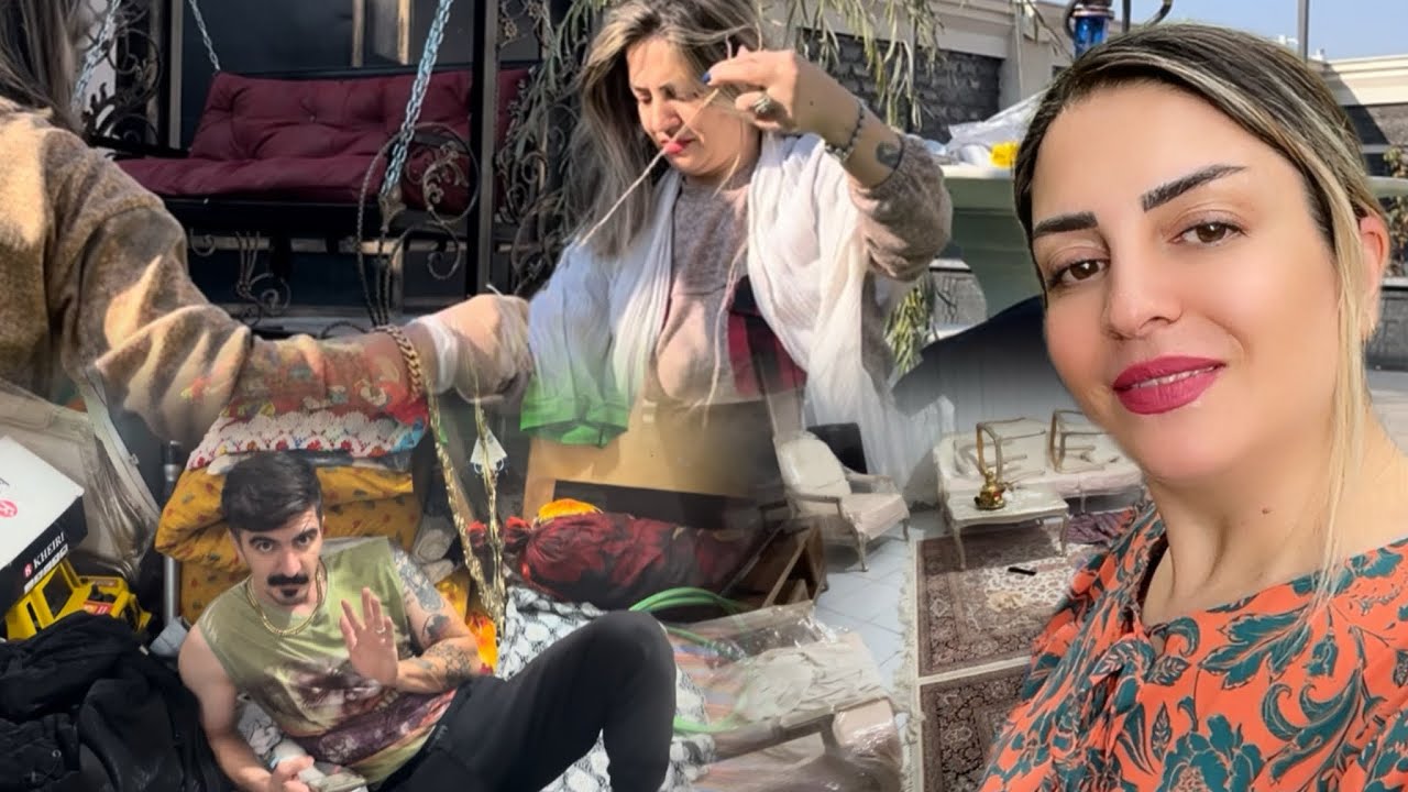 خونه‌رو چیدیم‌دوباره جمع کردیم😵‍💫😬چرا؟؟؟؟😖😎