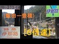 [x6倍速]「特急(伊那路2号)飯田線」前面展望(飯田－豊橋)全区間「373系」[字幕][4K]JR IIDA Line[Cab View]2020.01