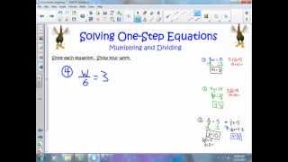Solving One-Step Equations Multiplying - Dividing)
