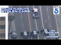 Stolen bus, ambulance, tow truck & more police pursuits | Los Angeles Car Chases