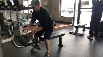 Neutral-grip Seated Row Drop-set