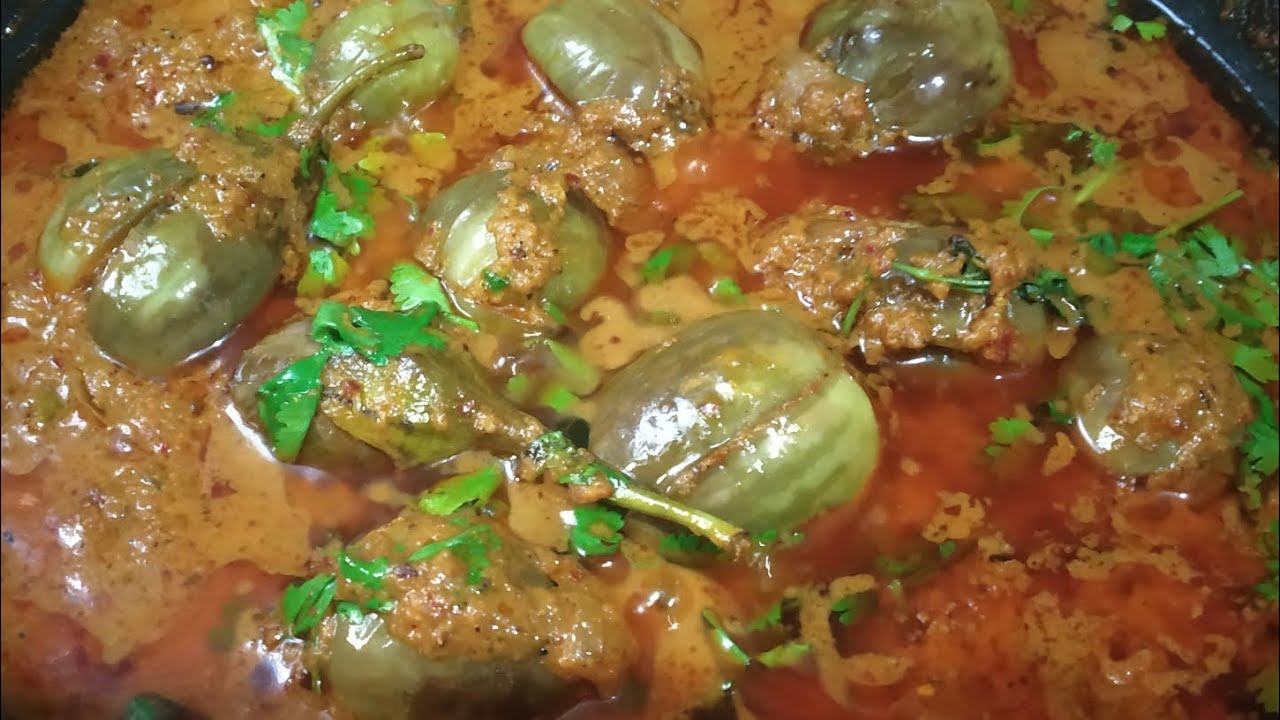 how to make Brinjal Masala Curry in teluguగుత్తివంకాయ YouTube