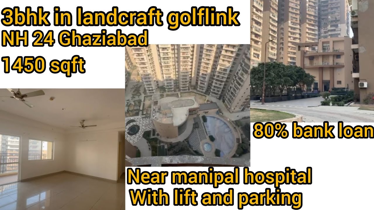 Specious 3Bhk flat in landcraft golflink NH 24 Ghaziabad 