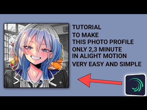 ANIME PHOTO PROFILE STYLE TUTORIAL IN ALIGHT MOTION - Haimiya mio 