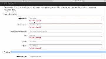 WATS1020 Validating Form Data