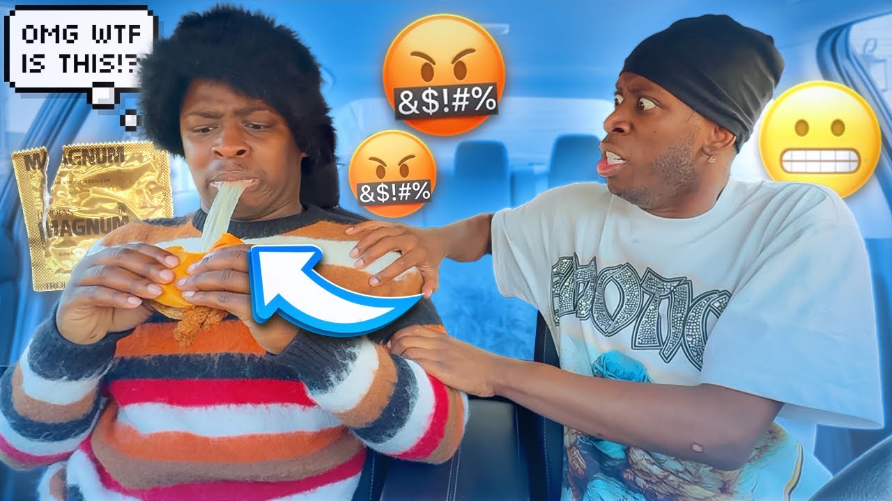 Добавляю резинку в еду своего парня!!!