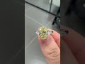 slv5 3.03 oval fancy yellow #diamond #diamondring #finejewelry