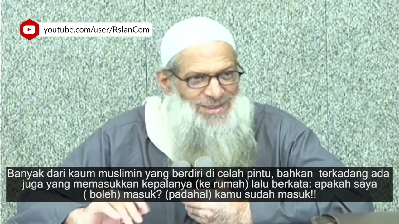 Tatacara meminta izin (di rumah orang) dan dimanakah seharusnya ia berdiri? | As-Syaikh Ruslan
