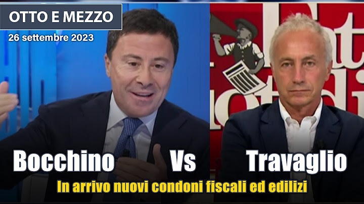Marco Travaglio a Otto e Mezzo sui nuovi condoni che vogliono fare