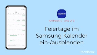 Feiertage Im Samsung Kalender Einblenden Oder Ausblenden - Samsung Android 14 - One Ui 6