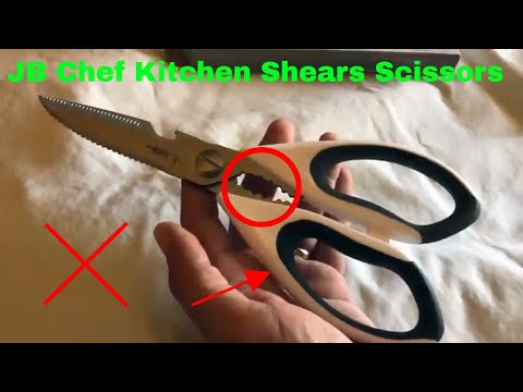 ✅  How To Use JB Chef Kitchen Shears Scissors Review