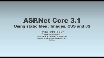 ASP.Net Core 3.1   Using Static - Images, CSS and JavaScript Files - In Gujarati