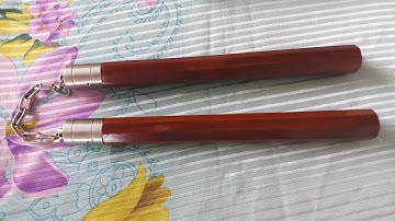 Côn nhị khúc gỗ nghiến chất lượng cao_Toankungfu