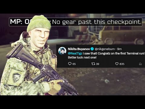 WORLD'S FIRST TERMINAL RUN - Escape From Tarkov