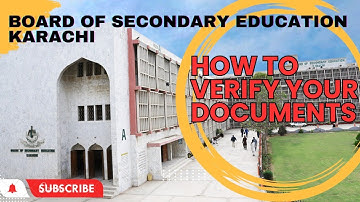 Verification from Matric Board | Attestation | BSEK | Karachi Board #studyinitaly #studyabroad