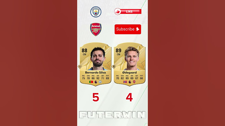 Manchester City vs Arsenal | EA FC25 ULTIMATE TEAM rating comparison | #eafc #rating #ultimateteam