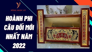 Bộ hoành phi câu đối bằng đồng mẫu mới đẹp nhất | hoành phi câu đối kt 1m55 | Hải Đồ Đồng