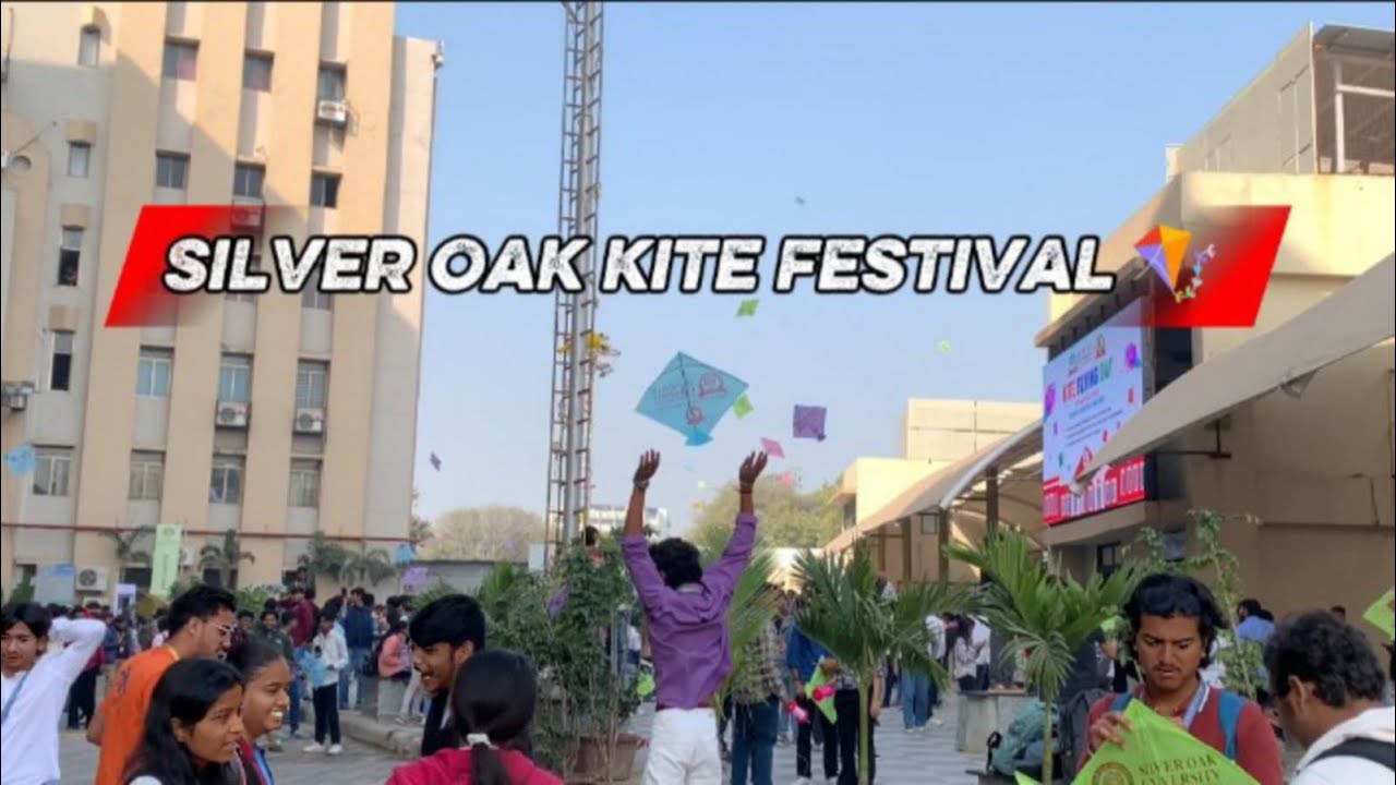 🪁 Uttarayan Celebration at Silver Oak University | Kite Festival Vlog 🪁