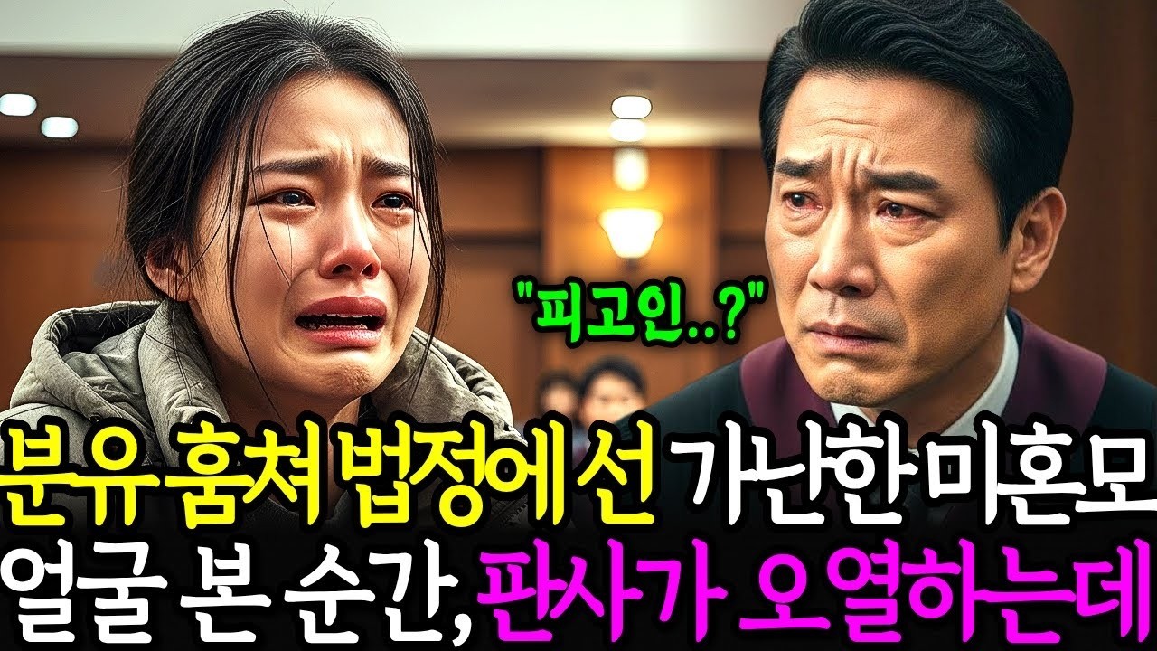 분유를 훔쳐 법정에 선 가난한 20대 미혼모, 그녀의 얼굴을 본 순간 판사가 가슴치며 오열하는데  ㅣ노후사연ㅣ감동사연ㅣ사연라디오ㅣ오디오북
