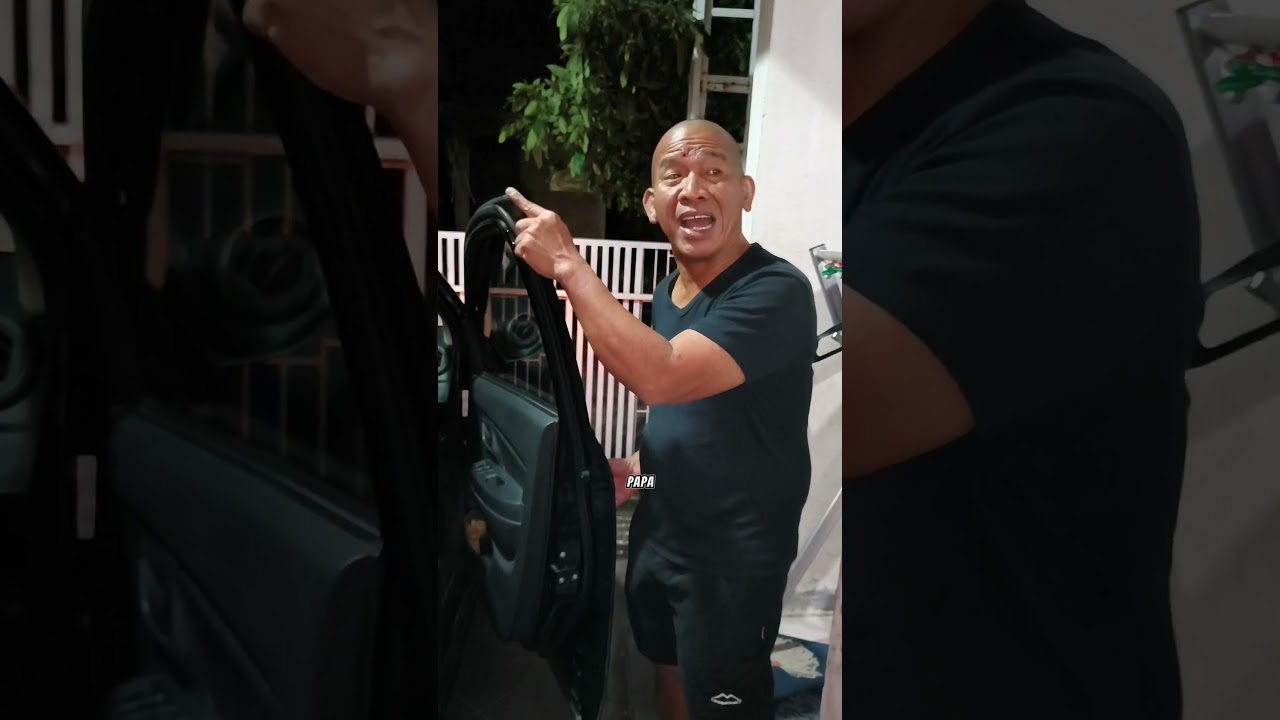 Ketika Ara & Dedek Kaget Kepala Papa Brdarah Kn Pintu Mobil. Hrus Lbih Hati-hati Papa Lap Darahnya🚘🫣