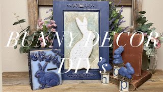 SPRING EASTER BUNNY DECOR DIYS THRIFT FLIPS IOD, DIXIE BELLE & TIM HOLTZ MIXED MEDIA