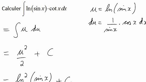 Intégration par changement de variable 5
