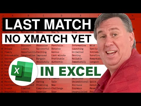 Excel Find Last Item In List Using MATCH But Not XMATCH - 2442