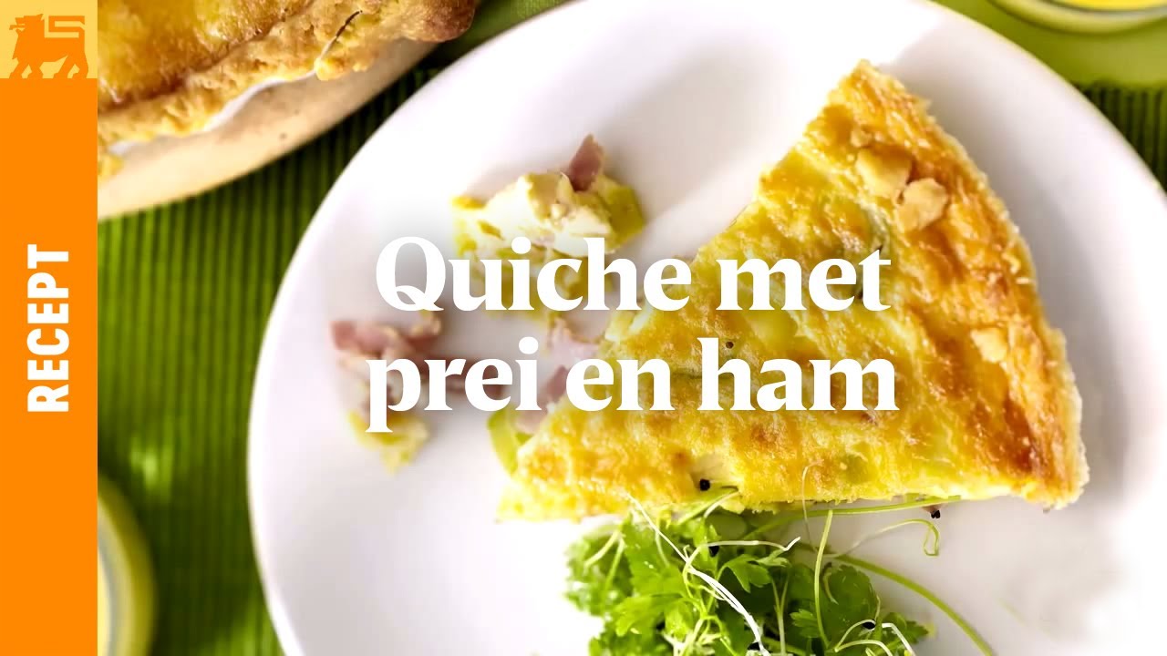Quiche Met Prei En Ham Youtube