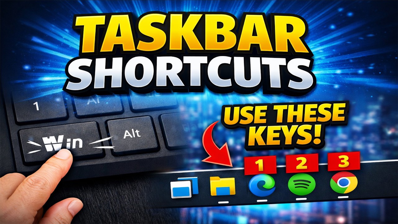 Windows Taskbar Shortcuts You Must Know - YouTube