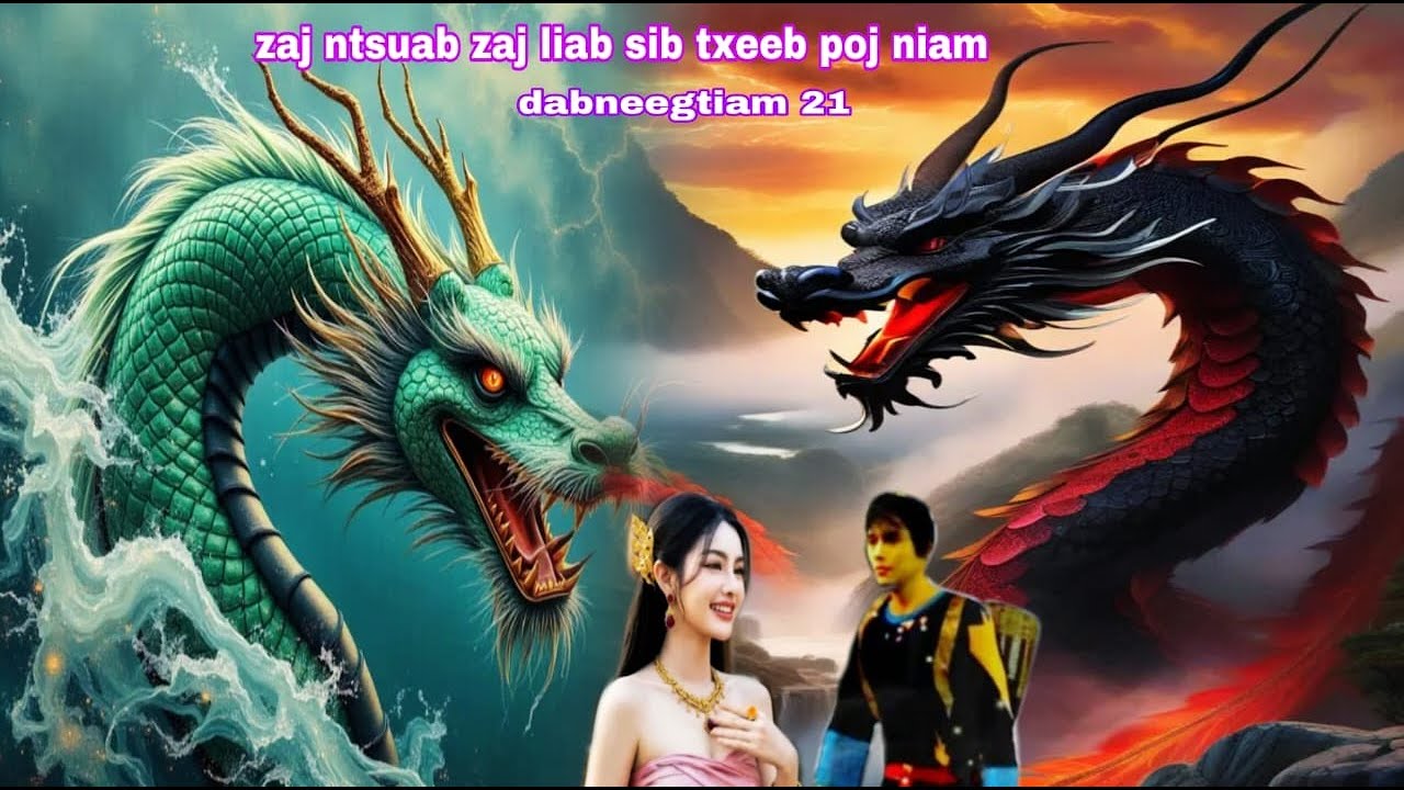 ntsuag khaub hlab tua nraug zaj ntsuab thiab nraug zaj liab ( QUB DAB NEEG )