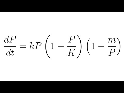 Modified Logistic Model ODE (WeBWorK Example)