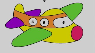 Ballon, Bird, Airplane, Bee,Bell Coloring For Kids