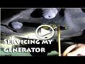 Changing Oil & Filter Onan Microquiet 4000 Generator