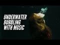 Underwater Bubbling With Music - Sleep, Focus, Meditate, Relax - 4 Hour Video