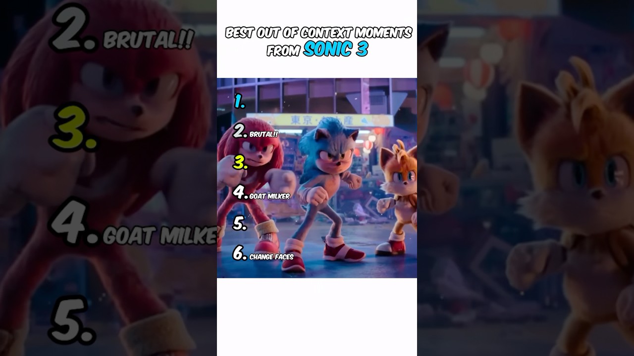 Sonic 3 Best Moments 😂