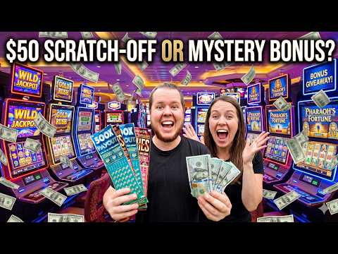 The Ultimate Casino Gamble: $50 Scratch-Off Ticket OR Mystery Slot Bonus?! 💸WHAT WILL SHE CHOOSE?!