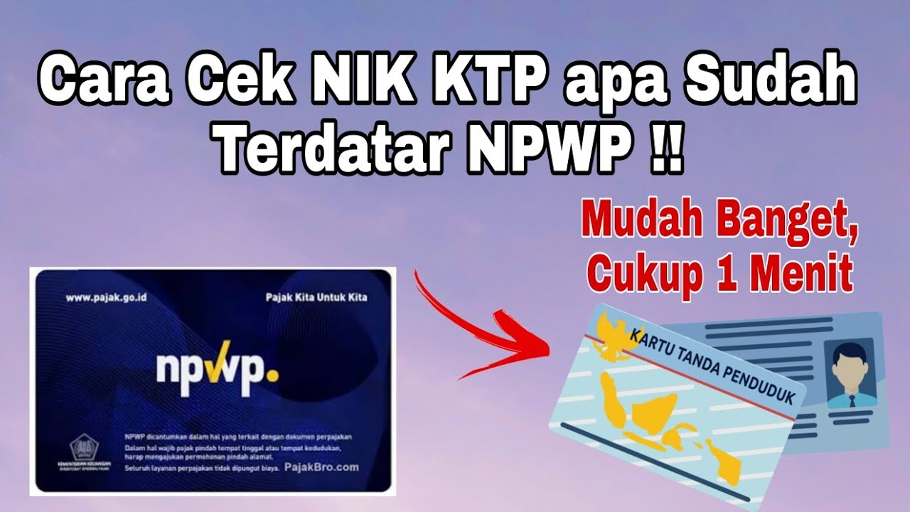 Cara Cek NIK KTP Apakah Sudah Terdaftar NPWP || Cara Cek NPWP dengan