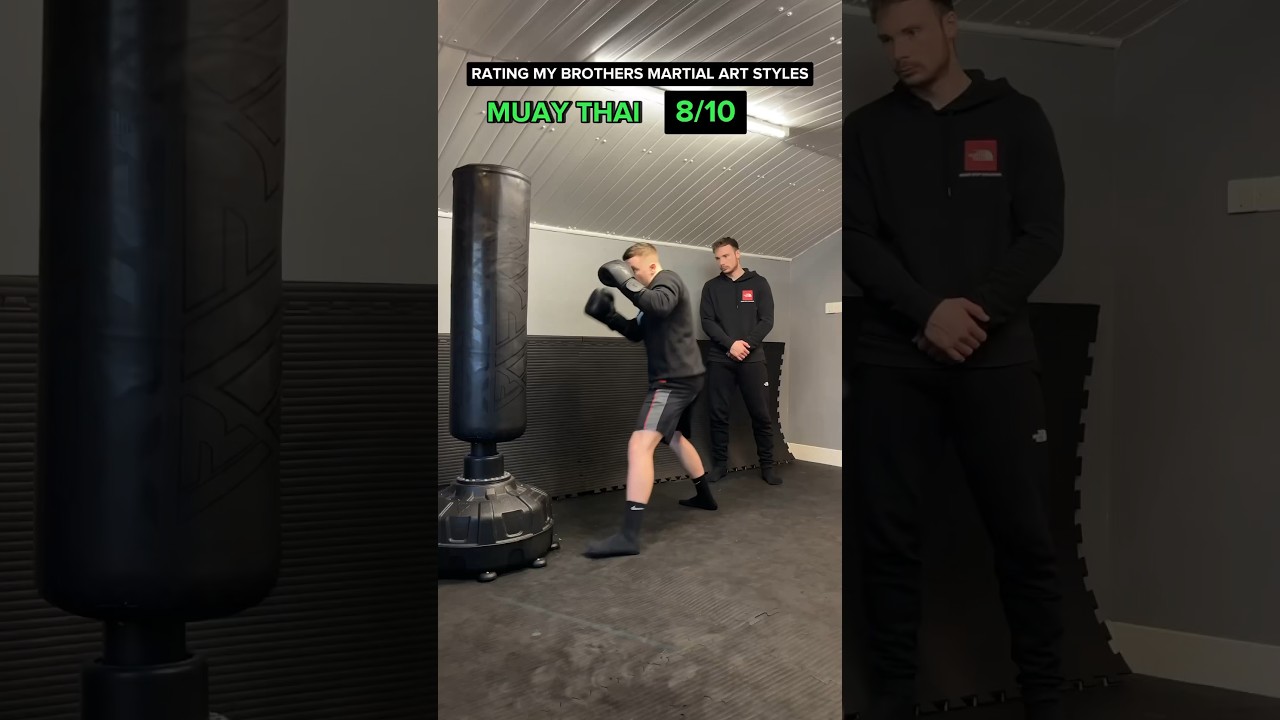 Comparing my brothers different martial art styles ✅